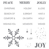 Holly Jolly Greetings Clear-Mount Stamp Set by Stampin' Up!