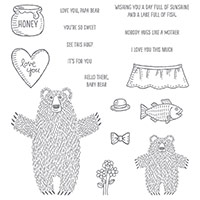 Bear Hugs Wood-Mount Stamp Set