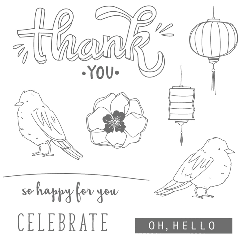 Color Me Happy Clear-Mount Stamp Set