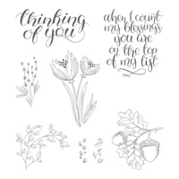 Count My Blessings Wood-Mount Stamp Set