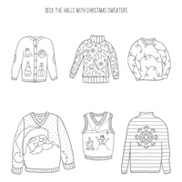 Christmas Sweaters Clear-Mount Stamp Set