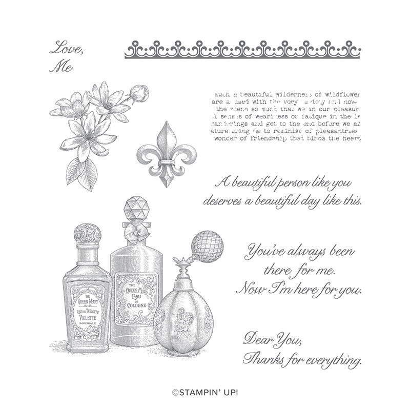 Fanciful Fragrance Cling Stamp Set By Stampin Up