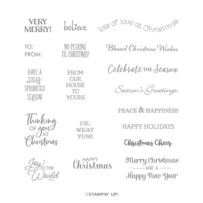 ITTY BITTY CHRISTMAS CLING STAMP SET by Stampin' Up!